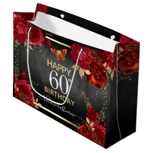  Bolsa de Regalo Grande de Rosas Rojas 60 cumplea