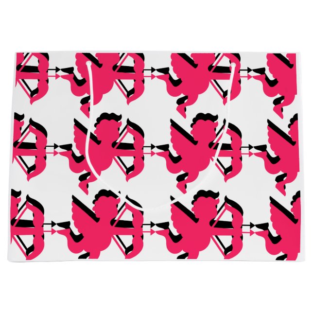 Bolsa de regalo grande de San Valentín de Cupido d (Anverso)