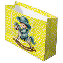 Bolsa de regalo grande de vaquero bebé occidental