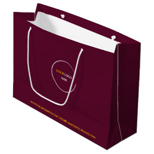 Bolsa de regalo grande de vino rojo