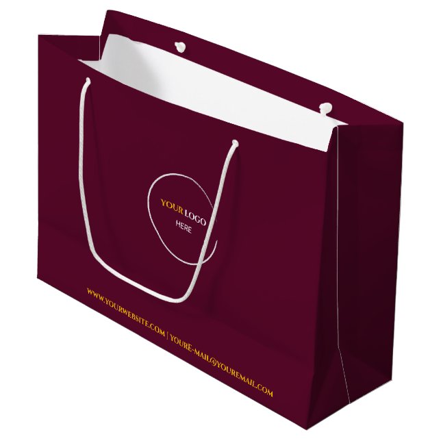 Bolsa de regalo grande de vino rojo (Angulo Anverso)