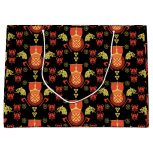 Bolsa De Regalo Grande Decoración del hogar escandinavo Viking Norsemen