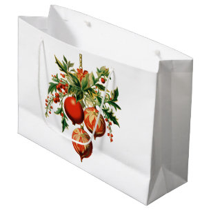 Bolsa De Regalo Grande Decoraciones de árbol de Navidad de Guay retro