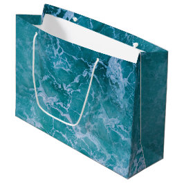 Bolsa De Regalo Grande Deep Blue Ocean Waves Beach