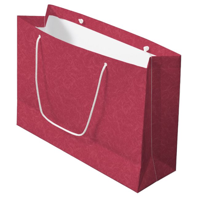 Bolsa De Regalo Grande Deep pink  textured swirling  pattern (Angulo Anverso)