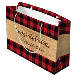 Bolsa De Regalo Grande Deer Hunting Lodge Baby Shower Antlers