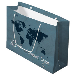 Bolsa De Regalo Grande Deje la aventura comenzar