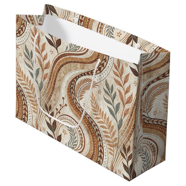 Bolsa de regalo grande del patrón de boho de moda (Angulo Anverso)
