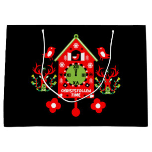 Bolsa De Regalo Grande Delantal de Navidad Christstollen Weihnachtsstolle