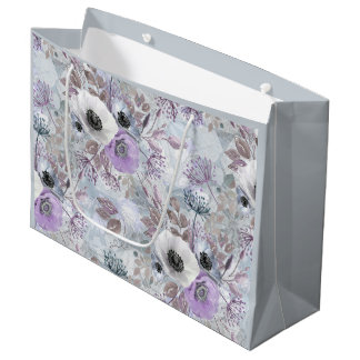 Bolsa De Regalo Grande Delicado ramo de anémonas.