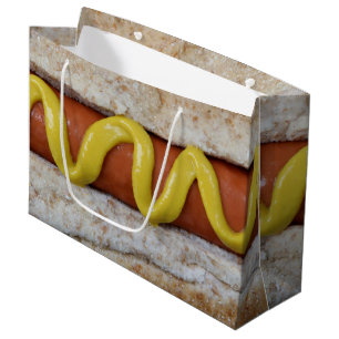 Bolsa De Regalo Grande delicioso hot dog con fotografía de mostaza