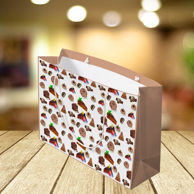 Bolsa De Regalo Grande Deliciosos postres de chocolate acuático (Subido por el creador)
