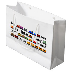 Bolsa De Regalo Grande ¡Demasiados trenes!