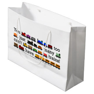 Bolsa De Regalo Grande ¡Demasiados trenes!