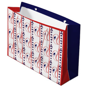 Bolsa De Regalo Grande Deportes All-Star con tema de béisbol