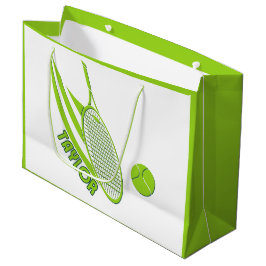 Bolsa De Regalo Grande Deportes personalizados con nombre Tenis
