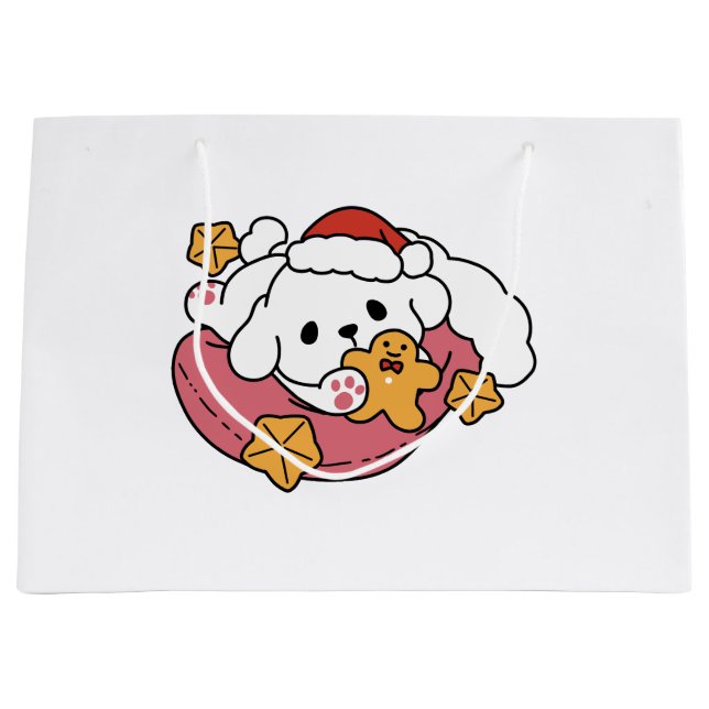 Bolsa De Regalo Grande Desata el aplauso de las vacaciones - Navidades de (Anverso)