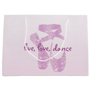 Bolsa De Regalo Grande deslizadores rosados