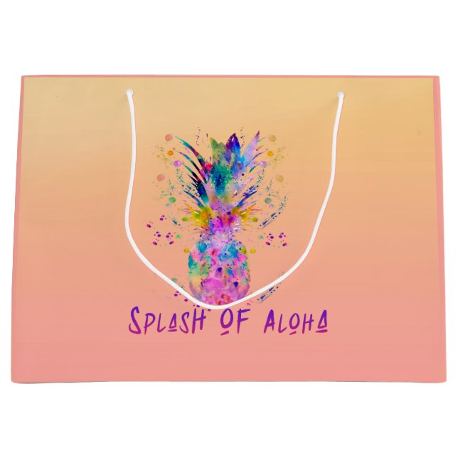 Bolsa De Regalo Grande Desplome de Aloha (Anverso)