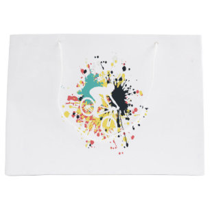 Bolsa De Regalo Grande Desplome de color de descenso de la bicicleta