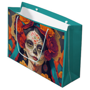 Bolsa De Regalo Grande Día De La Catrina De Los Muertos 1