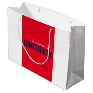 Bolsa De Regalo Grande Día de la Emancipación Azul Blanco Rojo 19 de juni