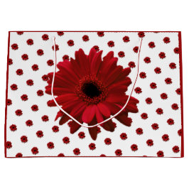 Bolsa De Regalo Grande Día de la Madre de la Gerbera Roja