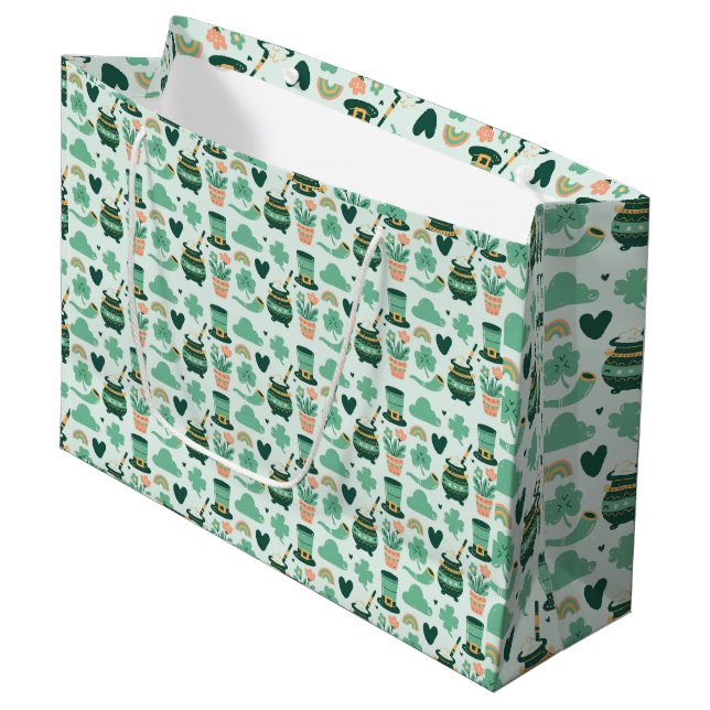 Bolsa De Regalo Grande Día de San Patricio (Angulo Anverso)