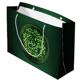 Bolsa De Regalo Grande Día de San Patricio - Ronda de patrones celtas