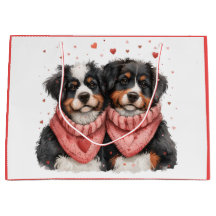 Día de San Valentín Bernese Mountain Dogs