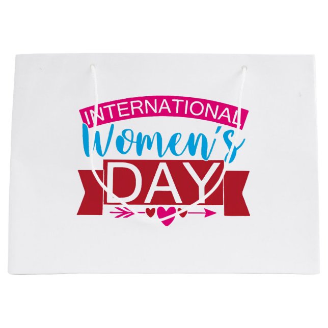 Bolsa De Regalo Grande Día Internacional de la Mujer (Anverso)