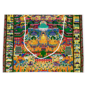 Bolsa De Regalo Grande Diagrama cósmico de Mandala para meditación