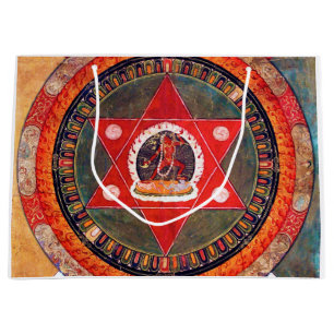 Bolsa De Regalo Grande Diagrama cósmico de Mandala para meditación