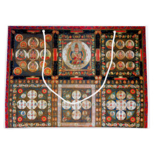 Bolsa De Regalo Grande Diagrama cósmico de Mandala para meditación
