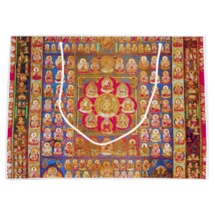 Bolsa De Regalo Grande Diagrama cósmico de Mandala para meditación
