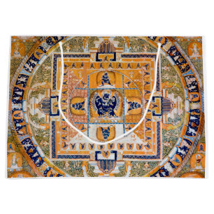 Bolsa De Regalo Grande Diagrama Cósmico Mandala para Meditación