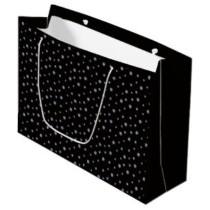 Bolsa De Regalo Grande Diamantes de imitación de negro