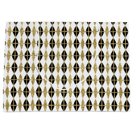 Bolsa De Regalo Grande Diamantes y rejilla de oro