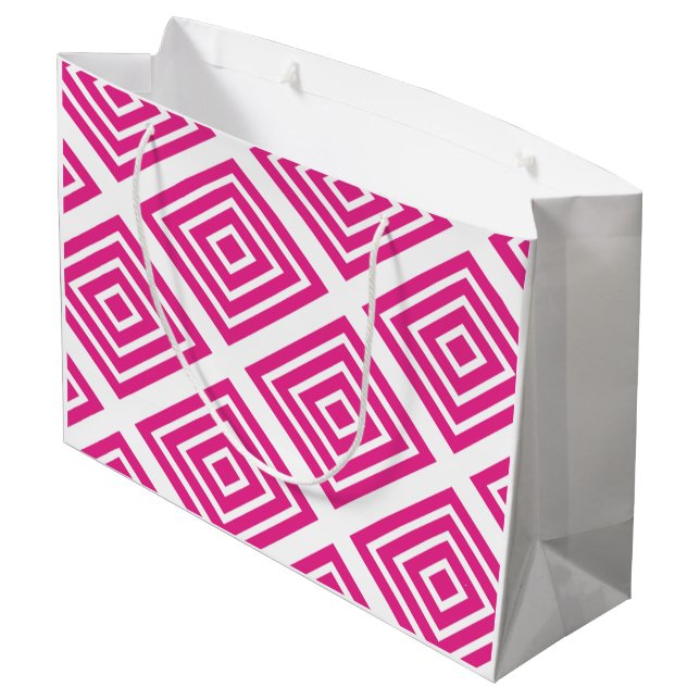 Bolsa De Regalo Grande Diamond [pink] - Japanese Traditional Pattern (Angulo reverso)