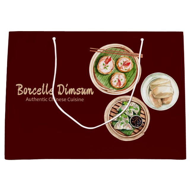 Bolsa De Regalo Grande Dimsum Watercolor (Anverso)