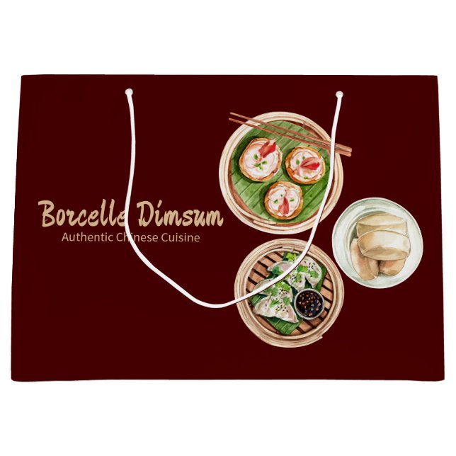 Bolsa De Regalo Grande Dimsum Watercolor (Anverso)
