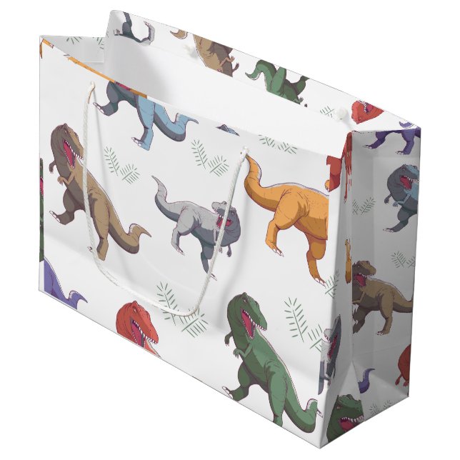 Bolsa De Regalo Grande Dinosaur Gift Bag (Angulo Anverso)