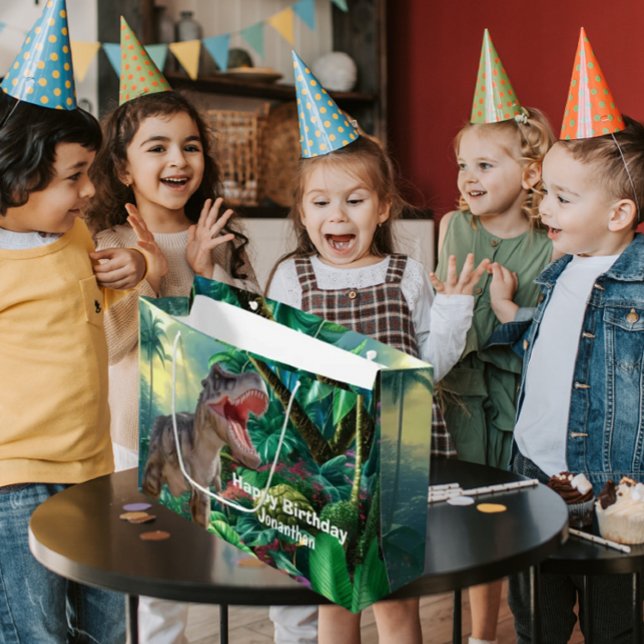 Bolsa De Regalo Grande Dinosaur T Rex niños Jurásico Mundo (Incredible Dinosaur Party Ideas to Make You Roar!)