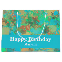 Diseño abstracto de gotas verdes y amarillas moder