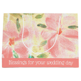 Bolsa De Regalo Grande Diseño artístico floral