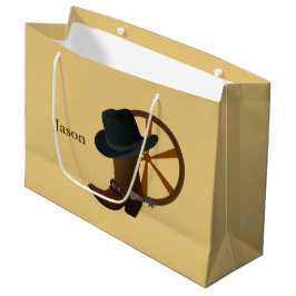 Bolsa De Regalo Grande Diseño de arranque de Cowboy LGB