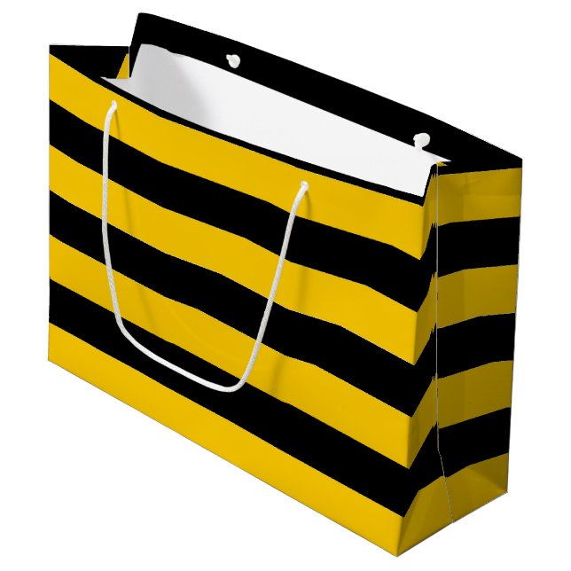 Bolsa De Regalo Grande Diseño de banda de abee (Angulo Anverso)