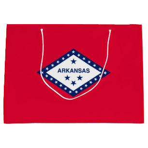 Bolsa De Regalo Grande Diseño de bandera del estado de Arkansas