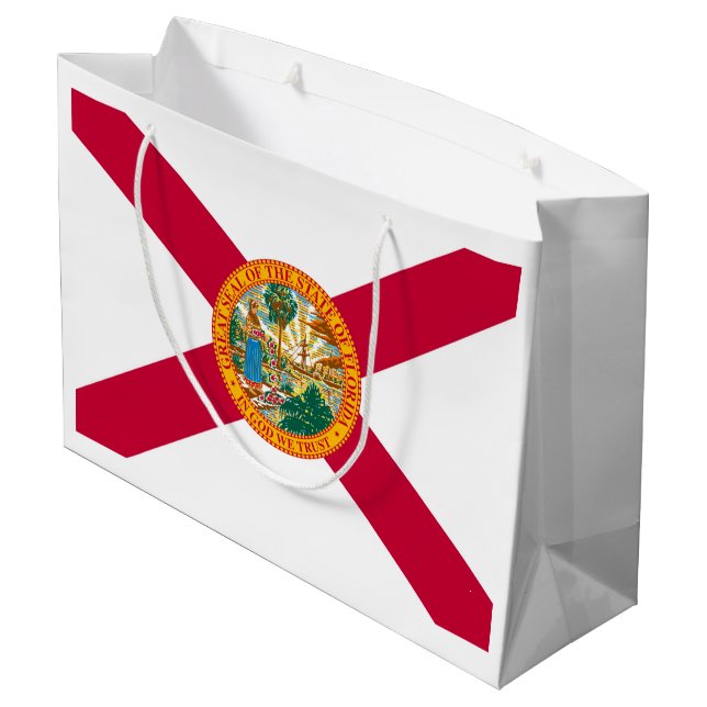 Bolsa De Regalo Grande Diseño de bandera del estado de Florida (Angulo reverso)