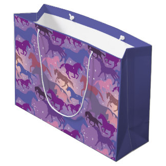Bolsa De Regalo Grande Diseño de Caballos Bonitos